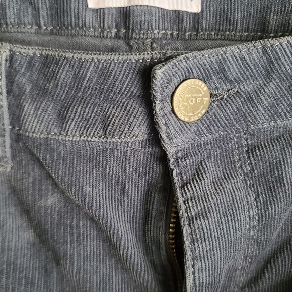 Ann Taylor Loft Blue Corduroy Pants Size 6/28 - Picture 5 of 7